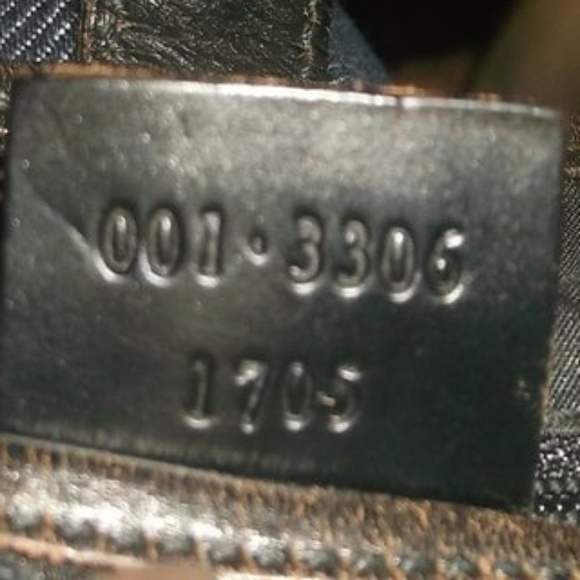 VTG Gucci Black Jackie O  Leather Fabric Handbag - Picture 4 of 4